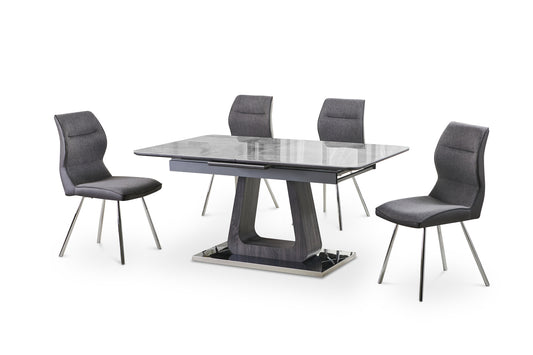 Valais 120cm Dining Table (120cm Fixed Top) with 4 Valais Chairs