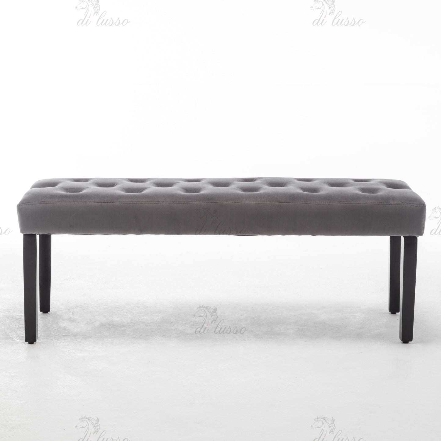 Elan Dark/Light Grey Velvet Bench