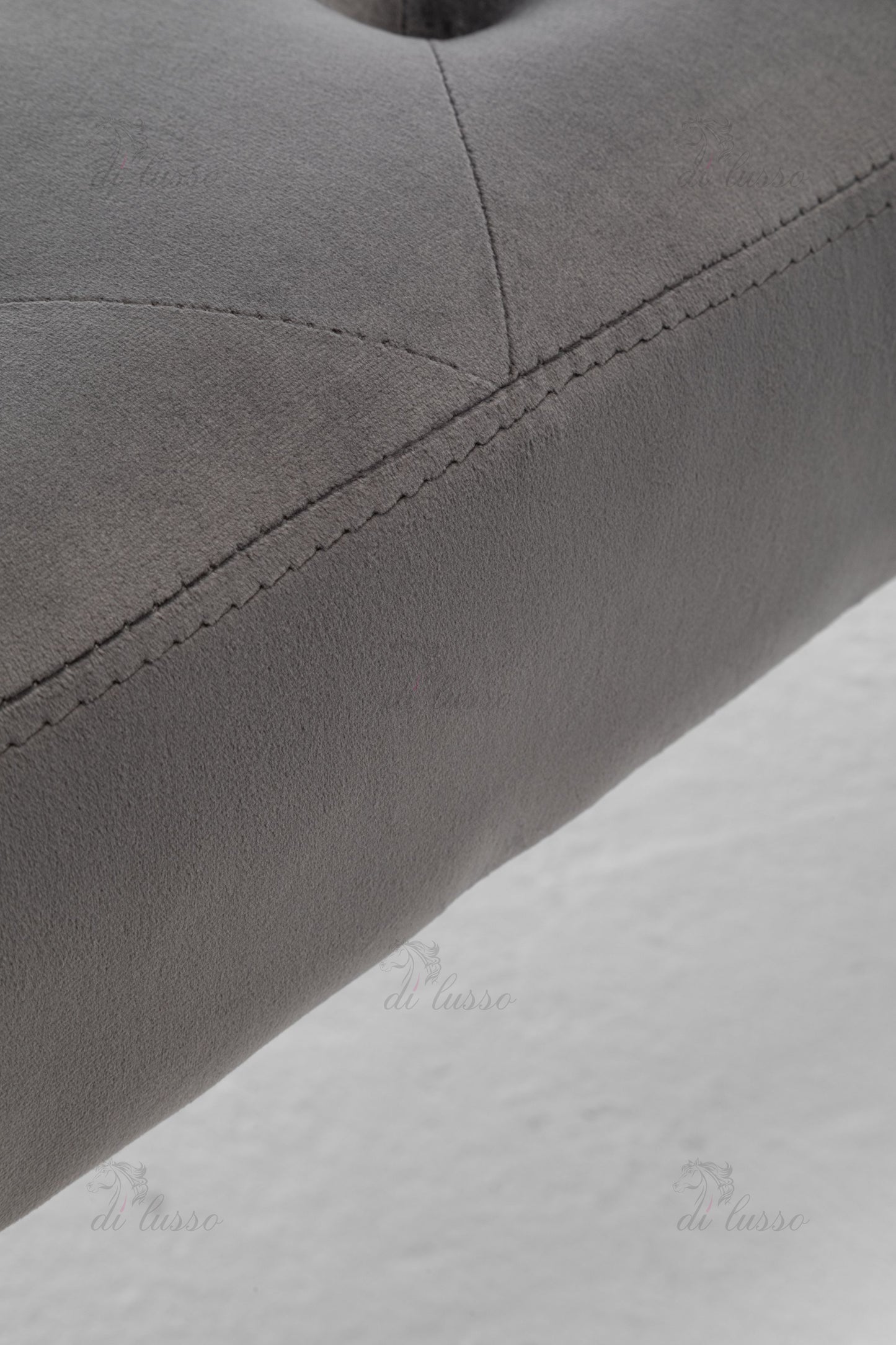 Elan Dark/Light Grey Velvet Bench