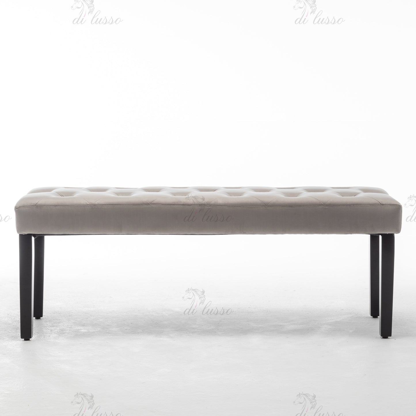Elan Dark/Light Grey Velvet Bench