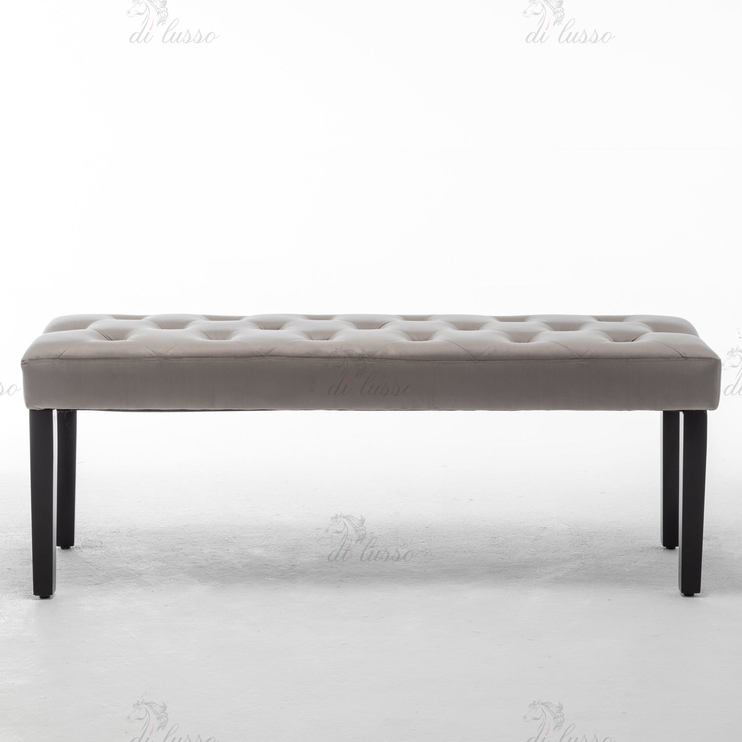 Elan Dark/Light Grey Velvet Bench