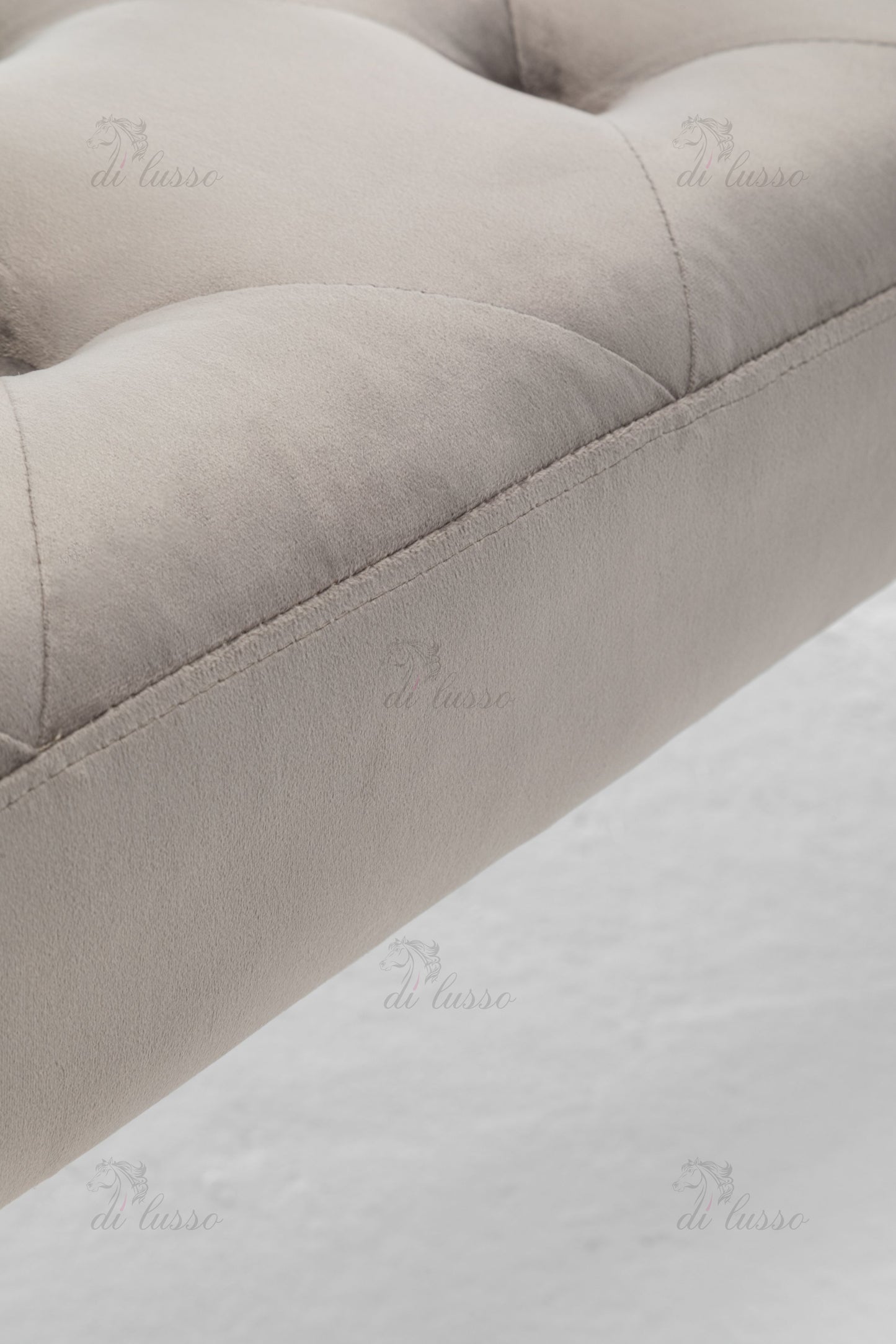 Elan Dark/Light Grey Velvet Bench