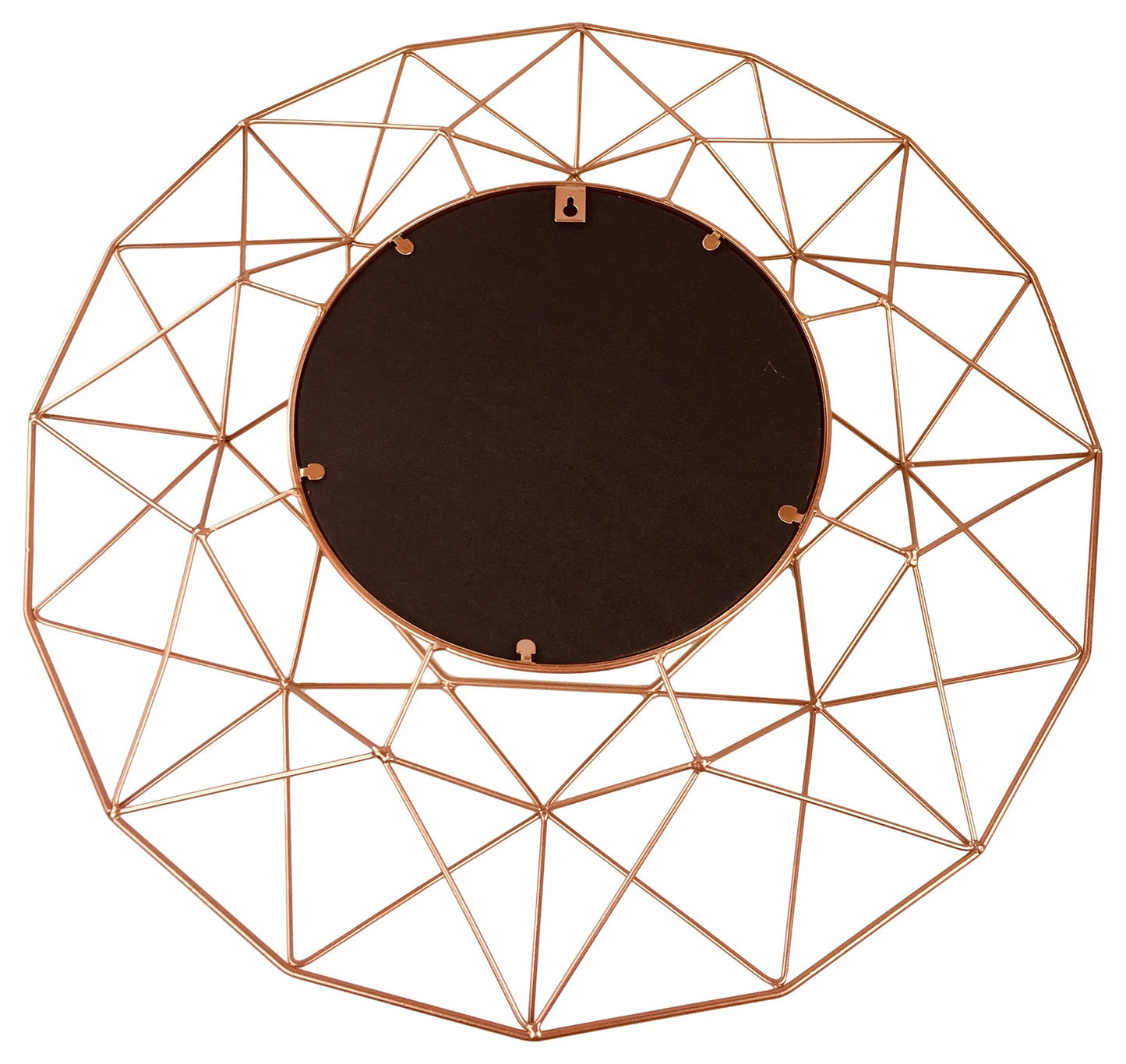 Geometric Mirror in Rose Gold