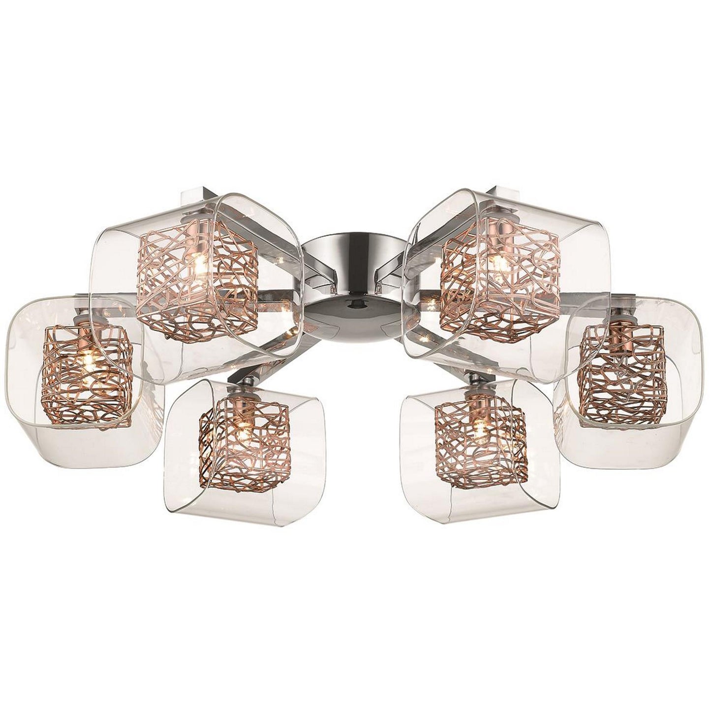 SL0606HA Harrow 6 Light Flush