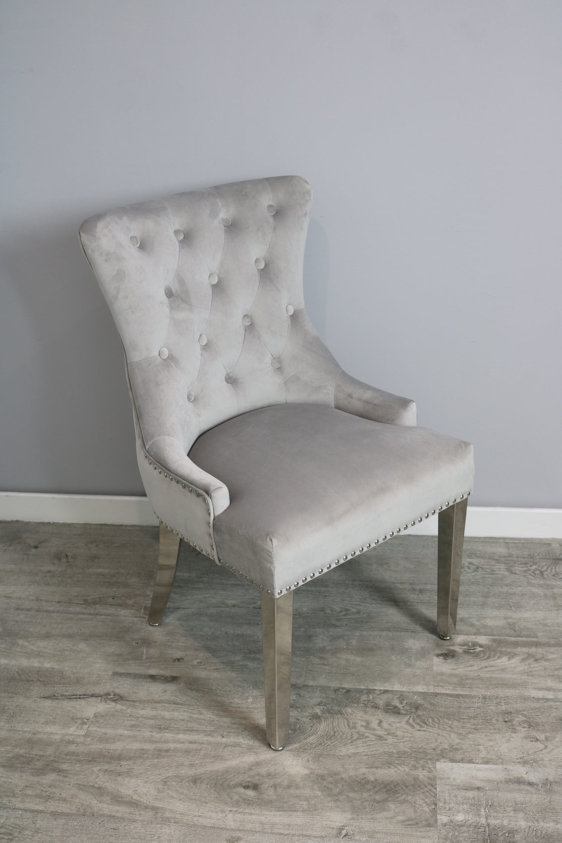 Set of 2 Panda Round Knocker Dining Chairs
