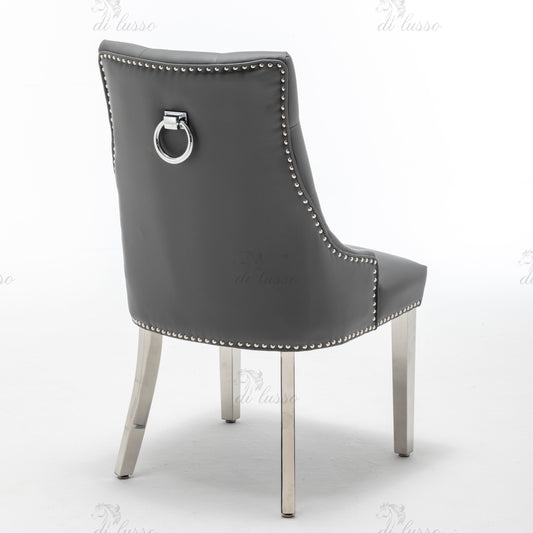 Kensington PU Grey Dining Chair