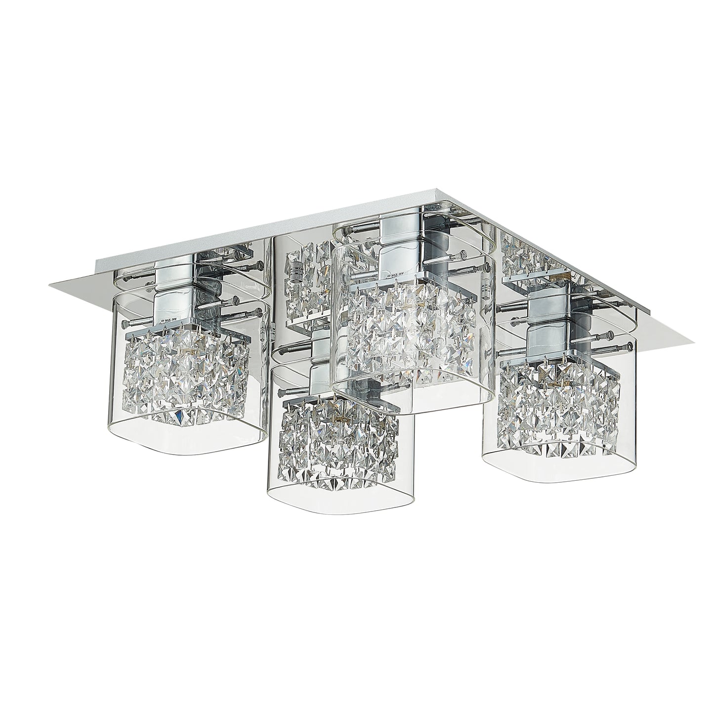 SL0454VI Vienna 4 Light Flush Ceiling Light