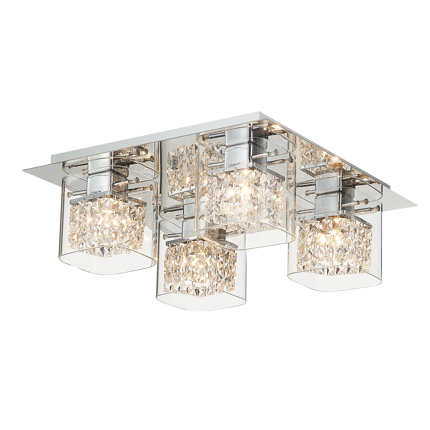 SL0454VI Vienna 4 Light Flush Ceiling Light