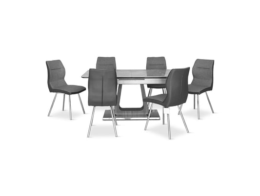 Valais Extending Dining Set With 6 Chairs