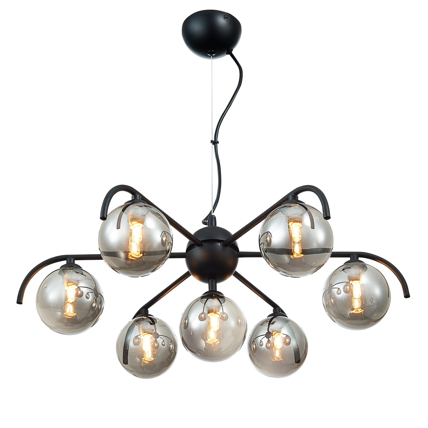 SL0587CR Carlton 7 Light Pendant