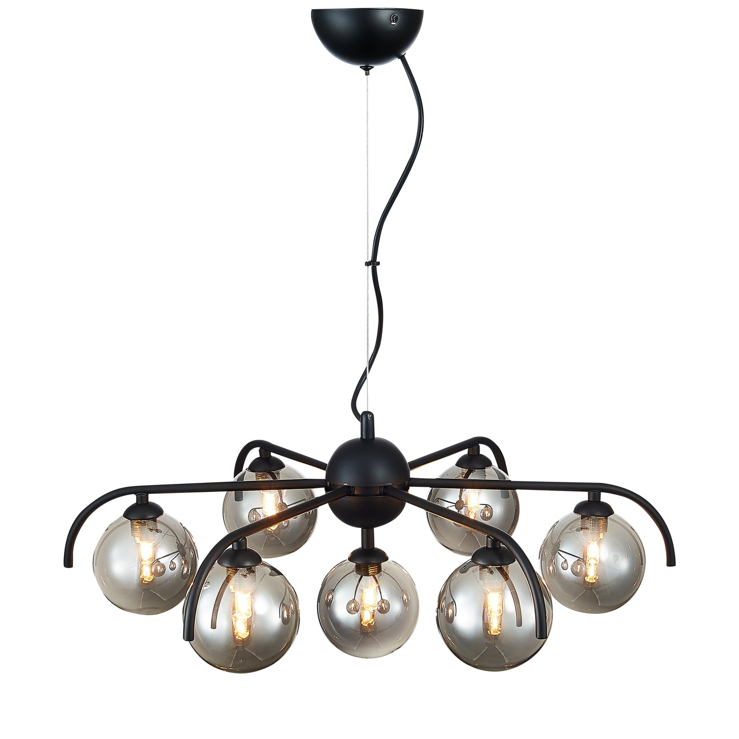 SL0587CR Carlton 7 Light Pendant