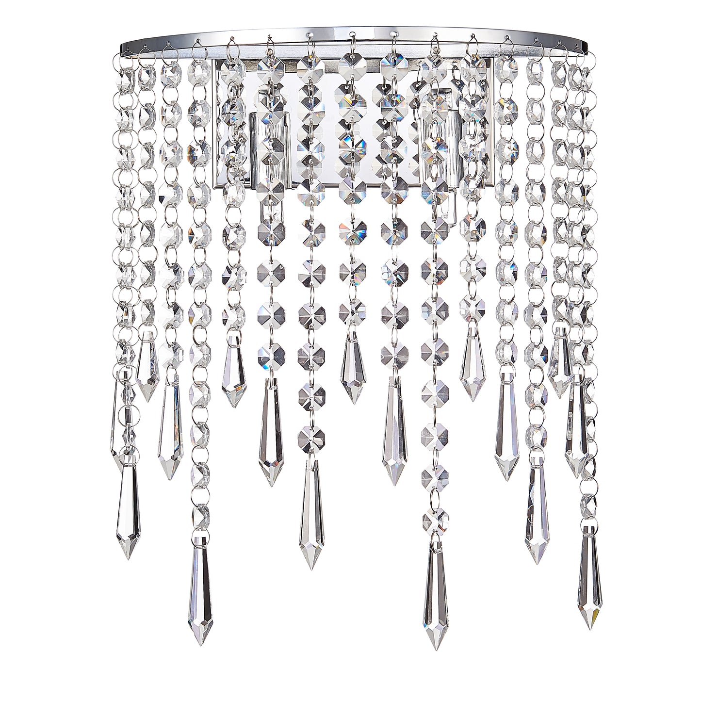SL025CL Clayton Crystal Wall Light