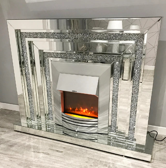 Crushed Diamomd Levels Fireplace