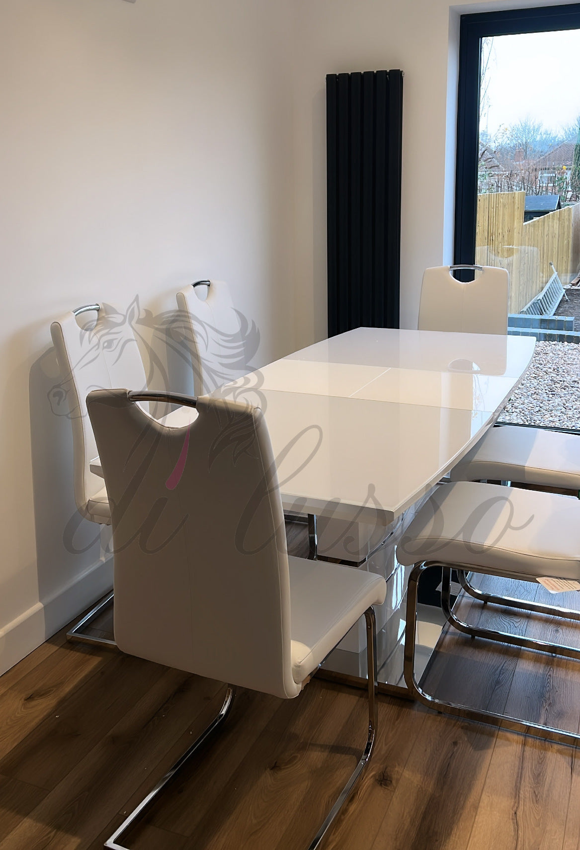 Milano White Extending Dining Set
