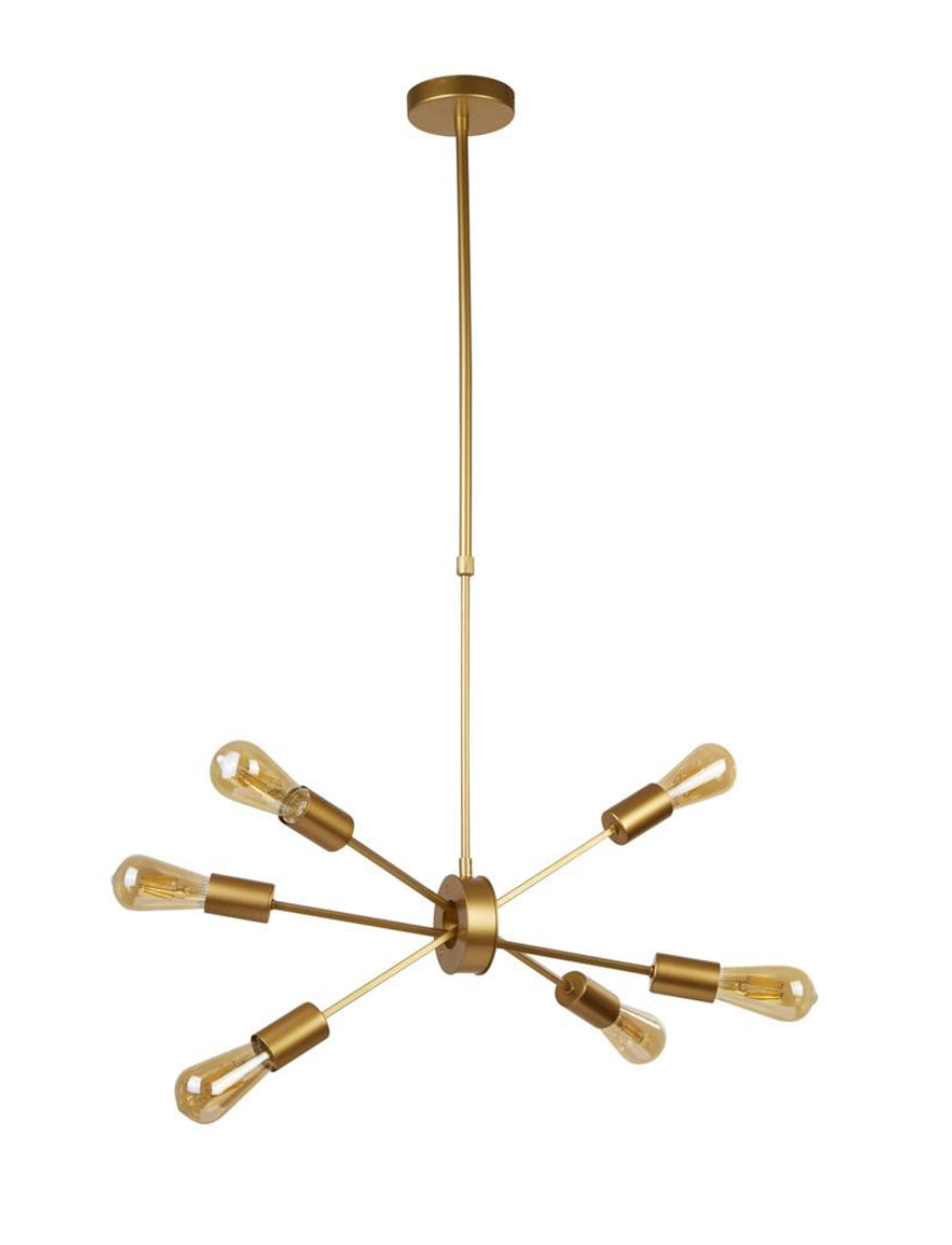 6 Light Ceiling Pendant SL 2906-6GO RRP £199