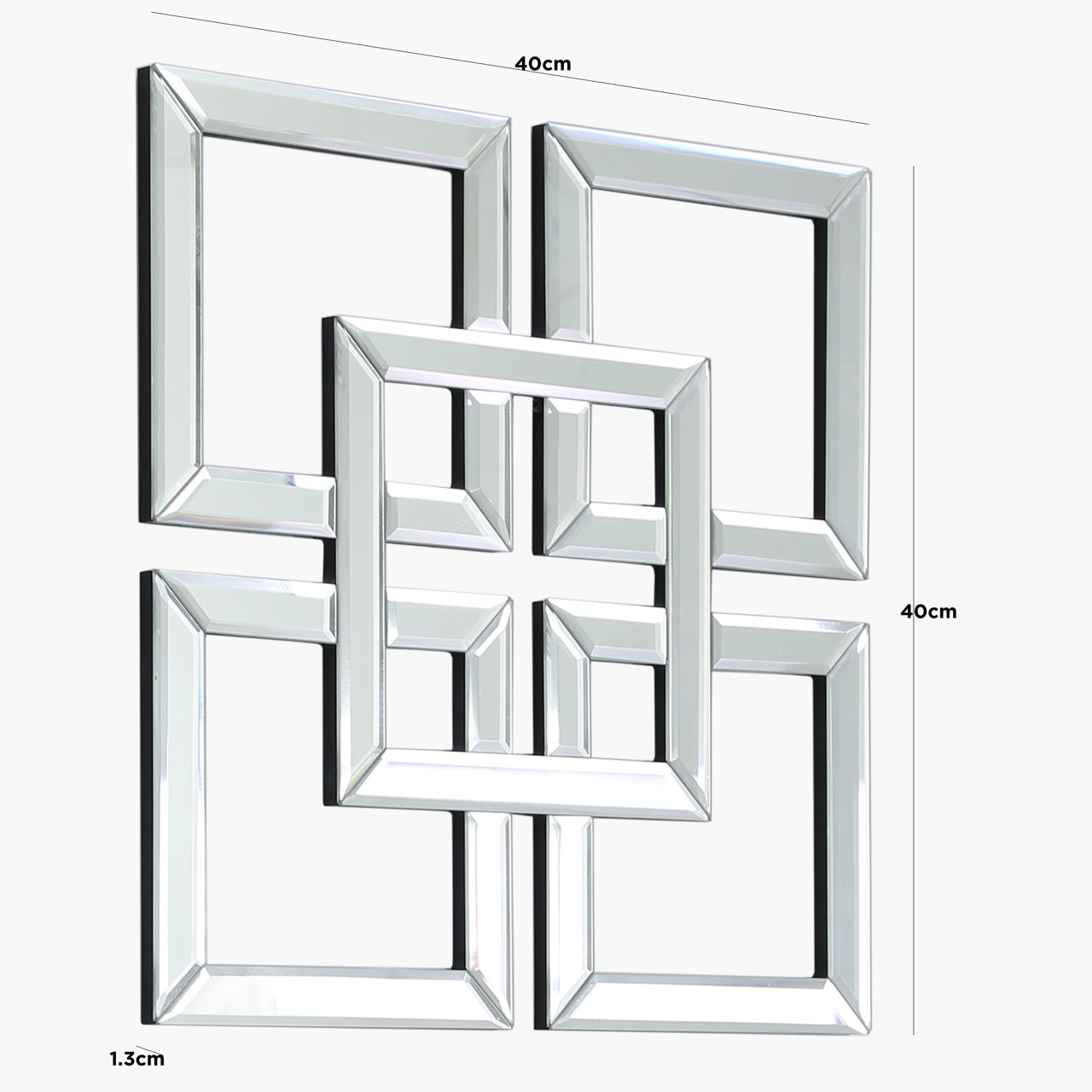 40cm x 40cm Mirror Wall Art Decor