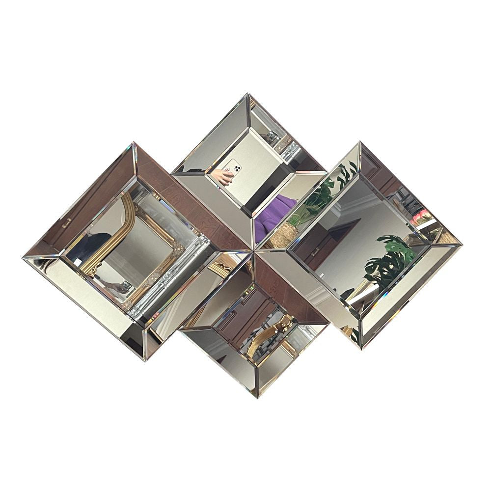 Black Back Bevel Mirror