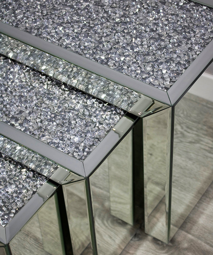 Crushed Diamond Nest Of Tables