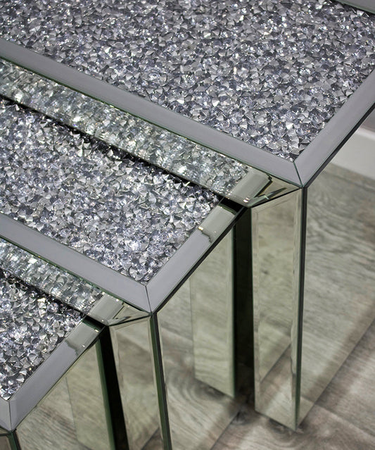Crushed Diamond Nest Of Tables