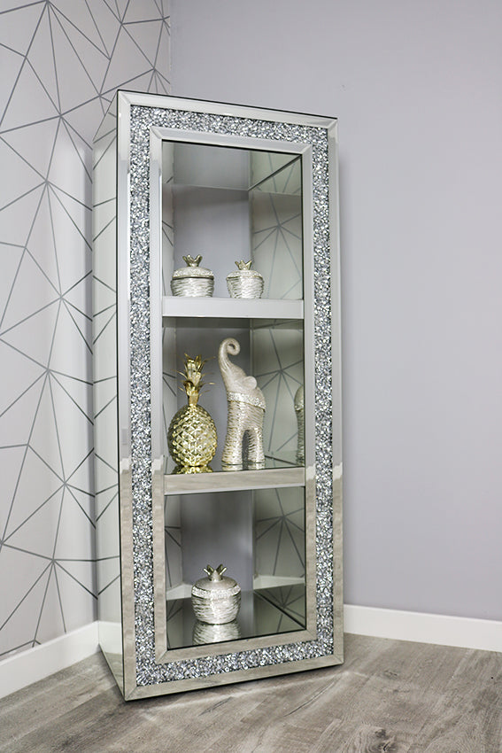 Crushed Diamond 3 Bay Display Shelf