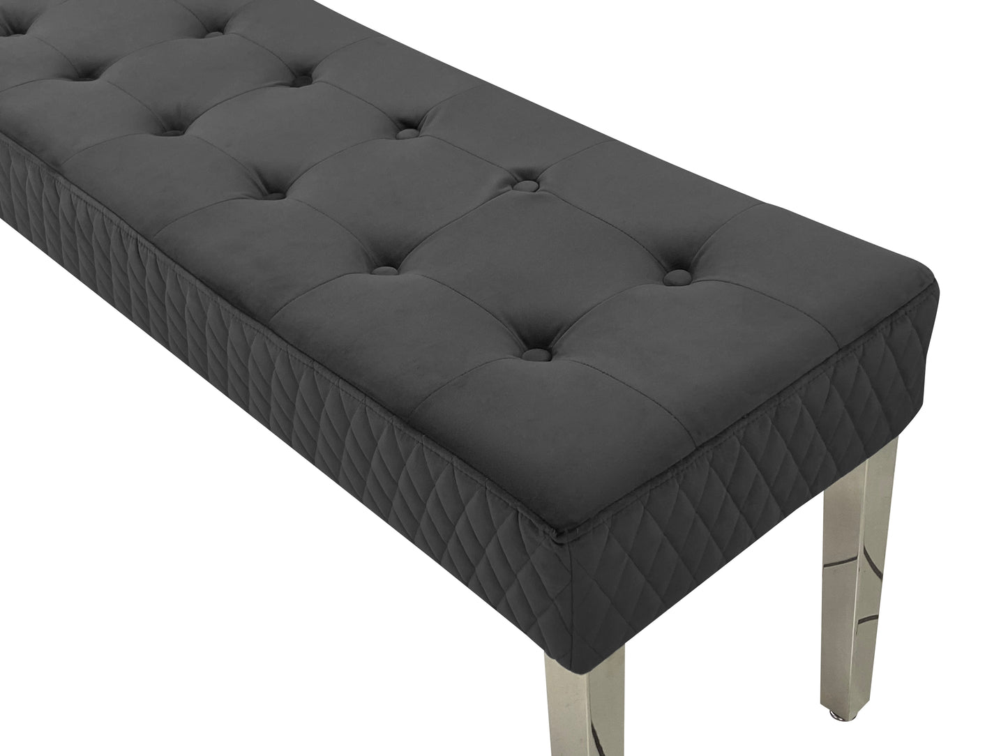 Paris Plush Velvet Bench (Various Colours)
