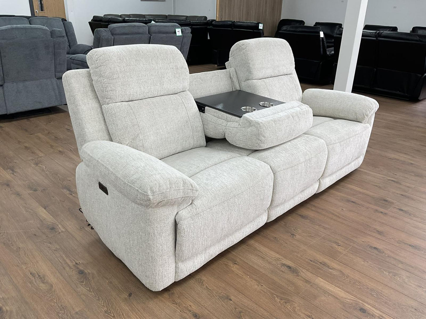Grace 3+2 Seater Electric Recliner Set In Beige