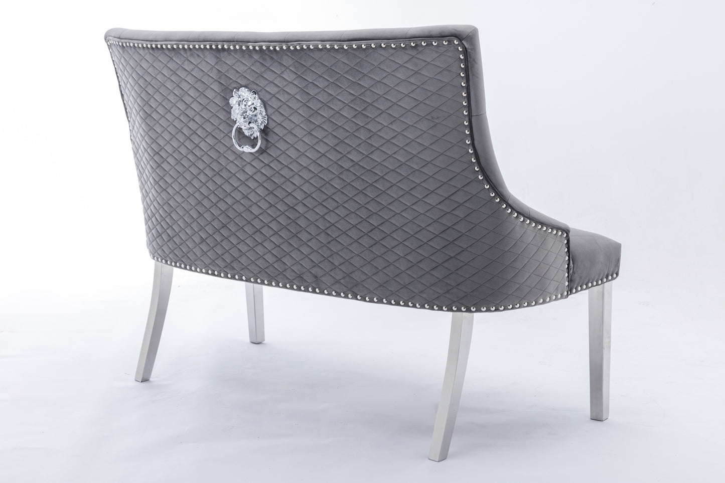 Paris Plush Velvet High Back Bench (Various Colours)