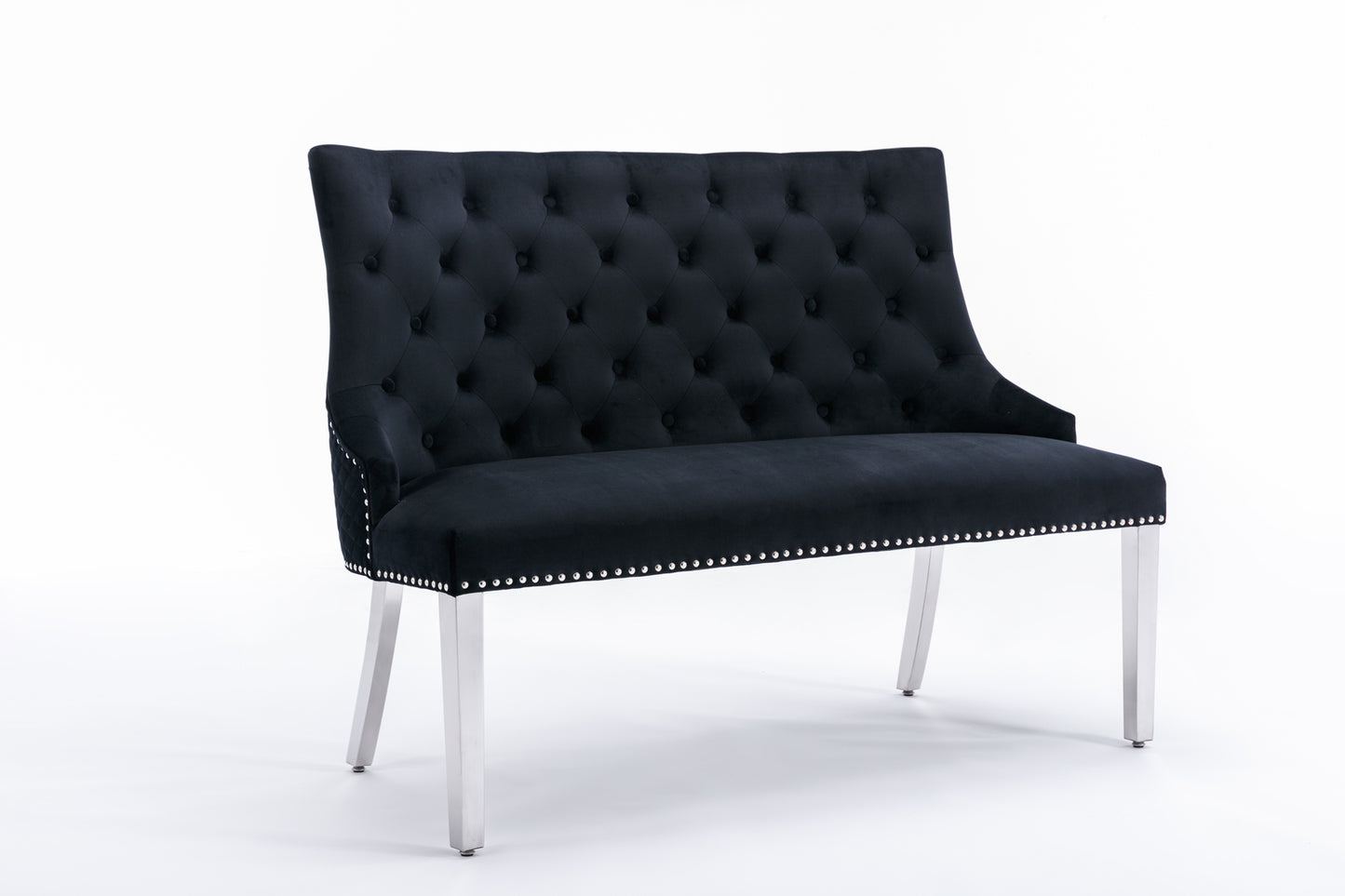 Paris Plush Velvet High Back Bench (Various Colours)
