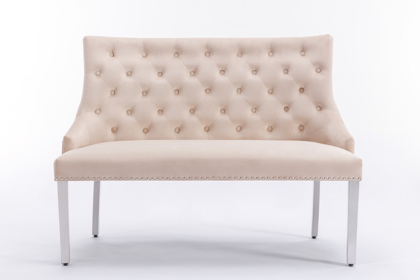 Paris Plush Velvet High Back Bench (Various Colours)