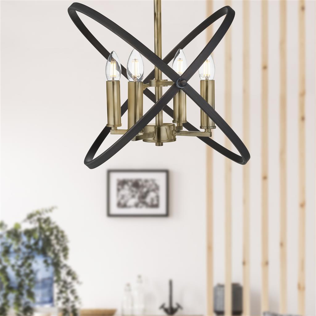 Hoopla 4Lt Semi-Flush - Bronze Metal