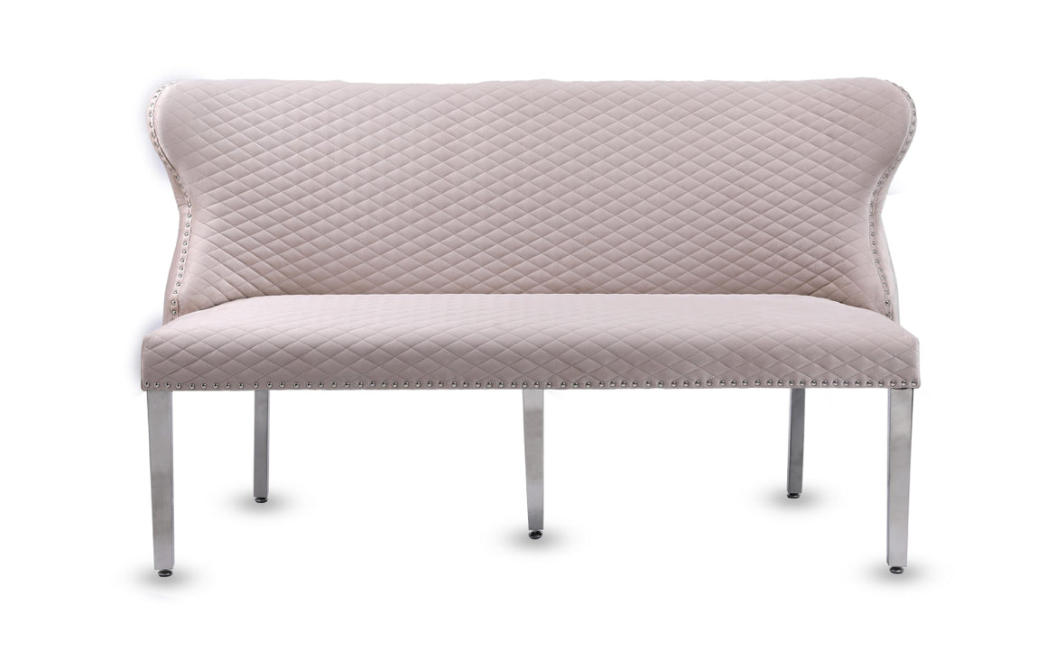 Valencia Plush Velvet Bench (Various Colours)
