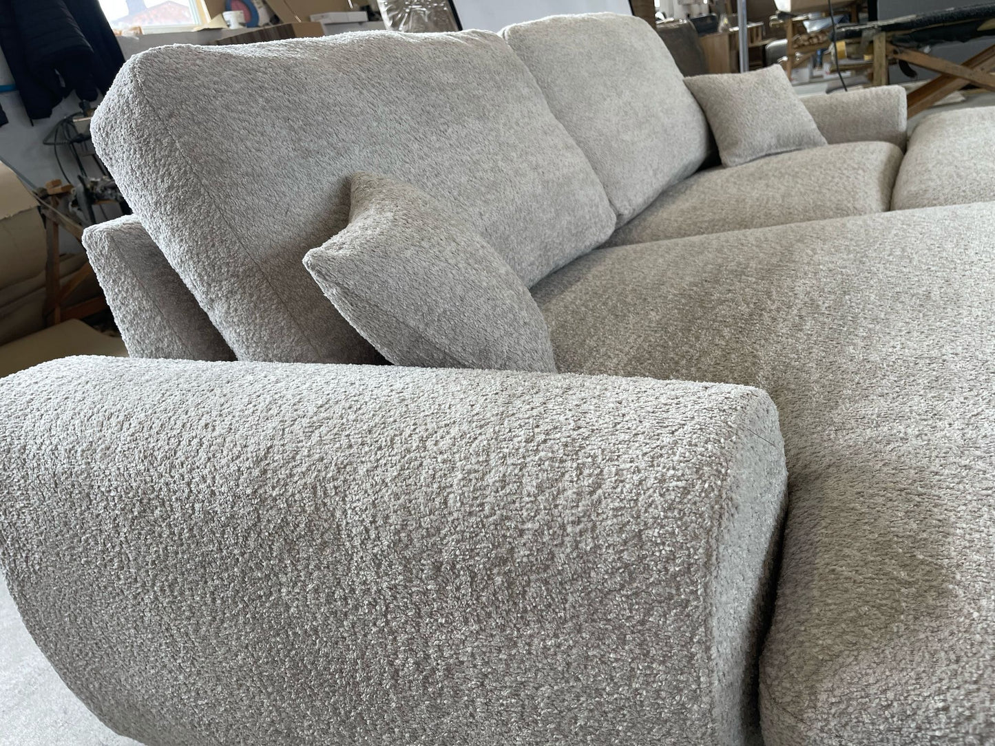 Ashwin Boucle Universal Corner Sofa