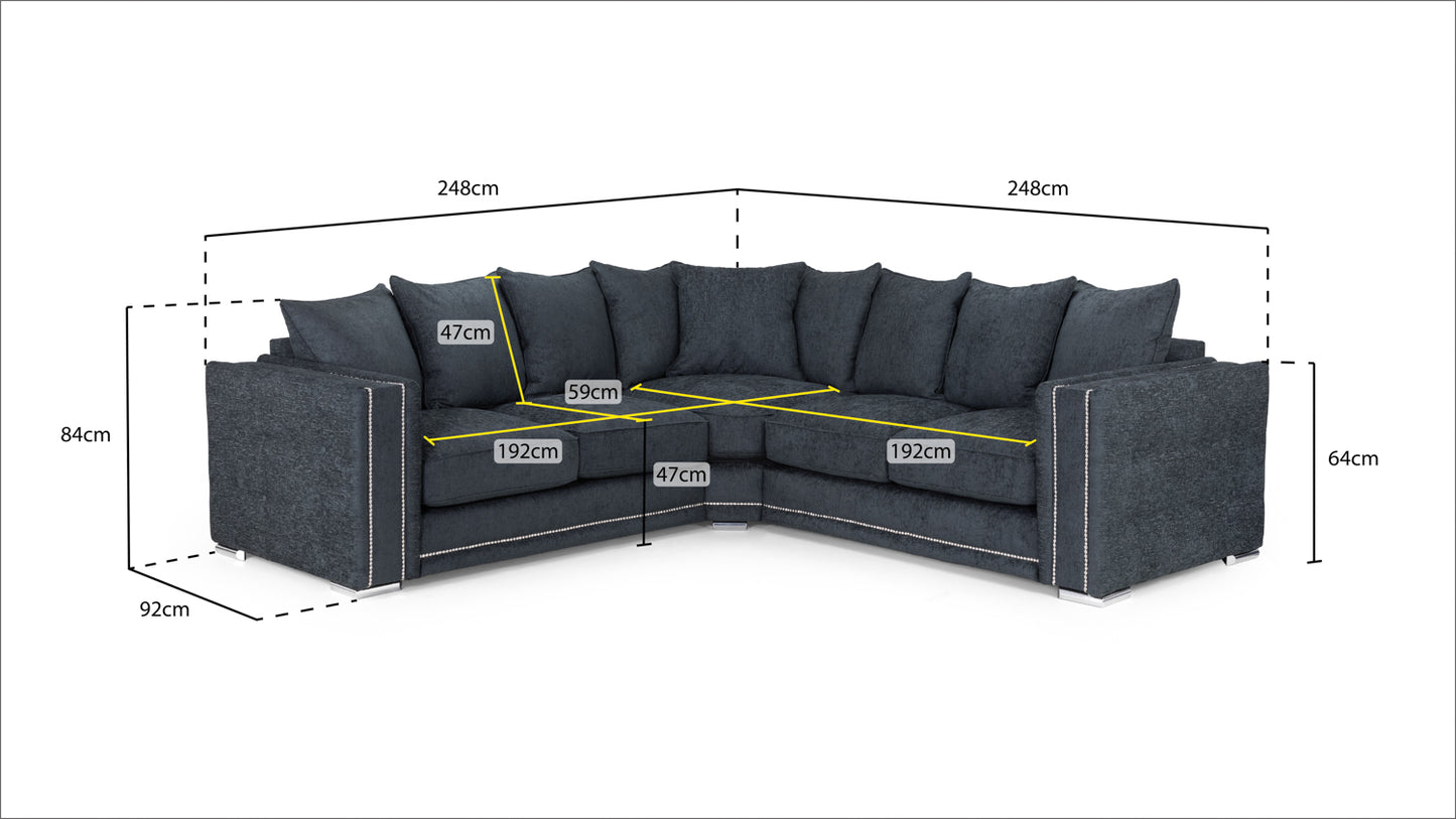 Bentayga Charcoal Large Corner