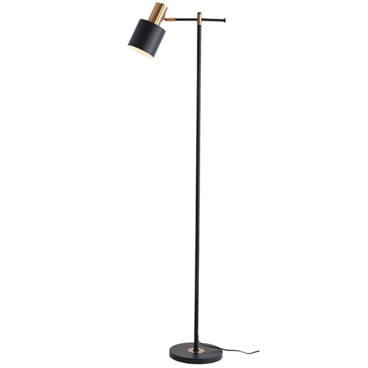 Nordic Pole Reading Floor Lamp Black Gold
