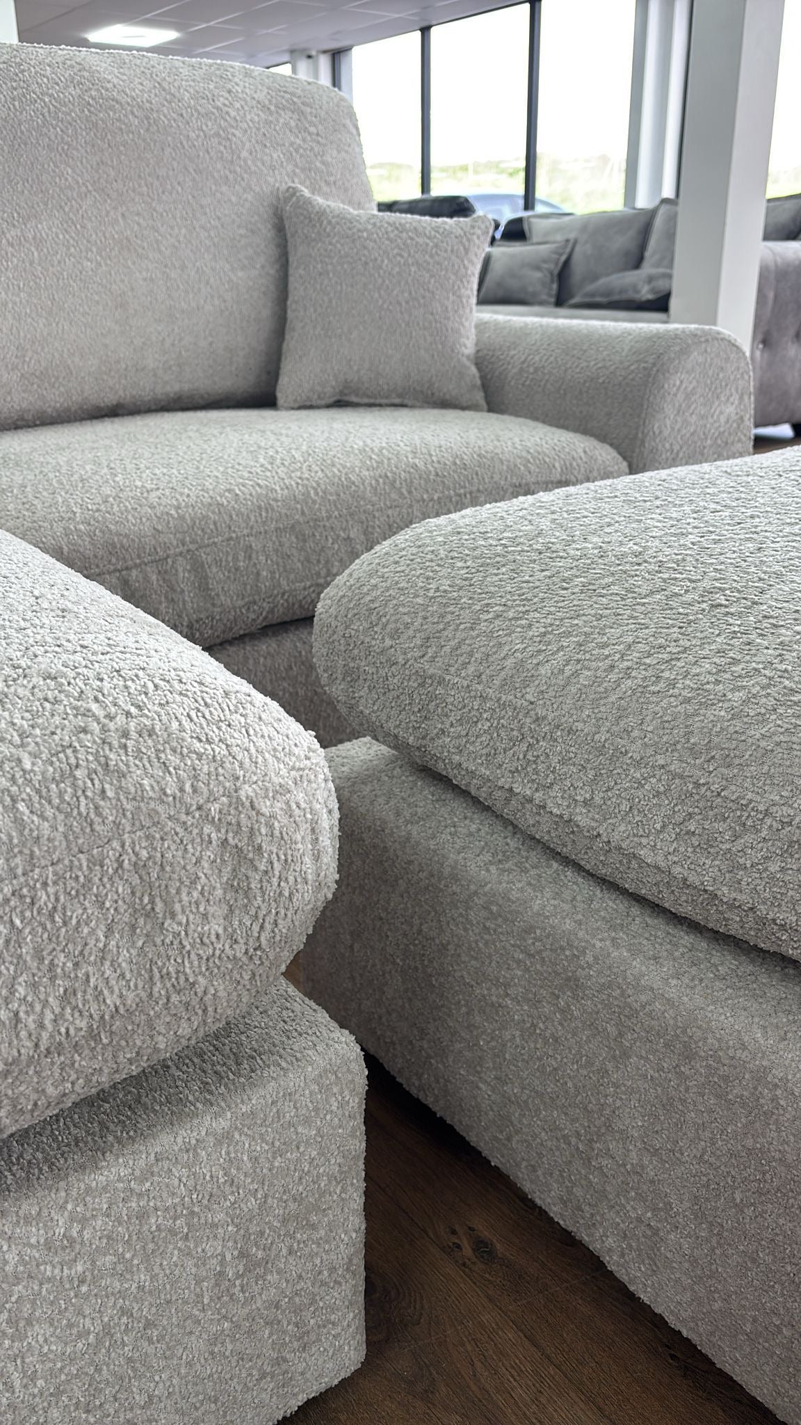 Ashwin Boucle Universal Corner Sofa