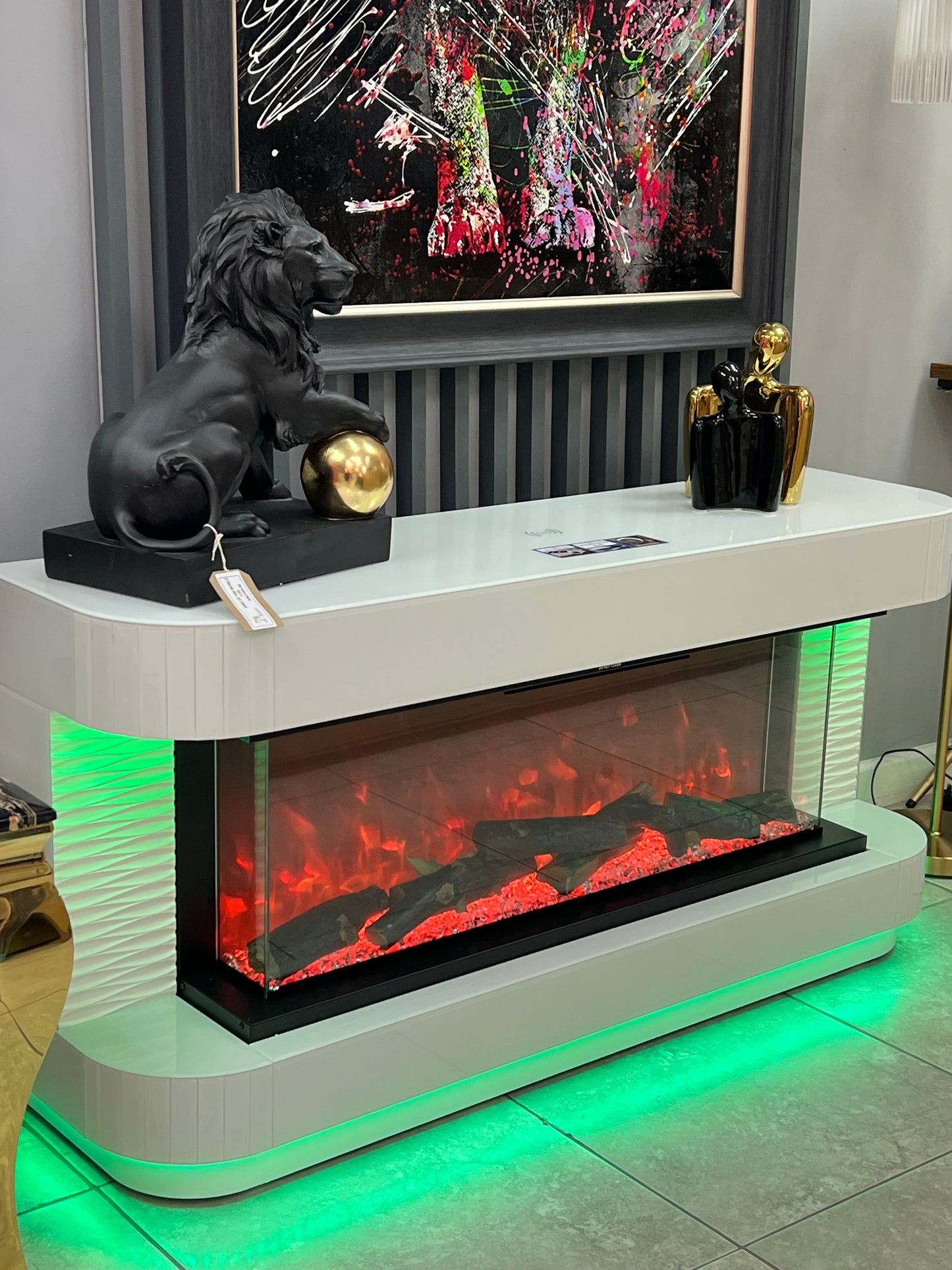 Tv/Media Entertainment Unit With Fireplace