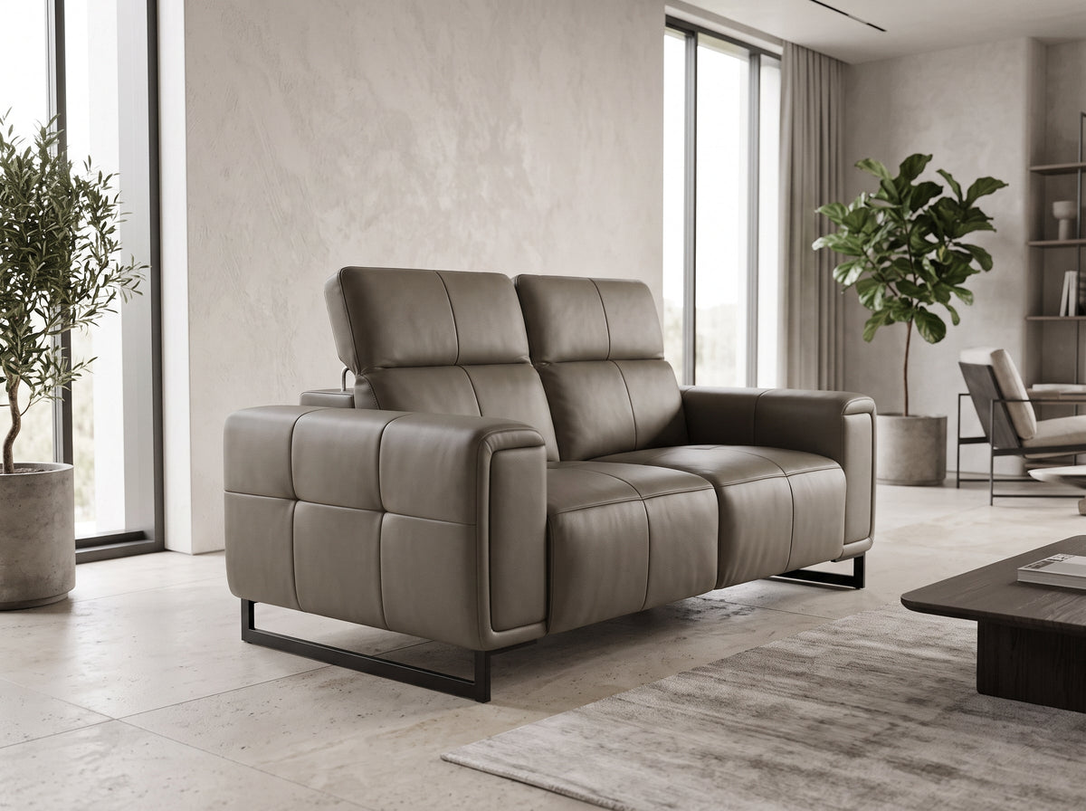 Richmond Electric Recliner Sofa Grey 2 Seater