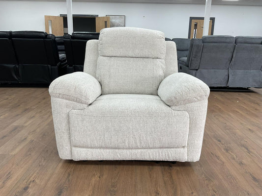 Owen Electric Recliner Sofa Beige Armchair