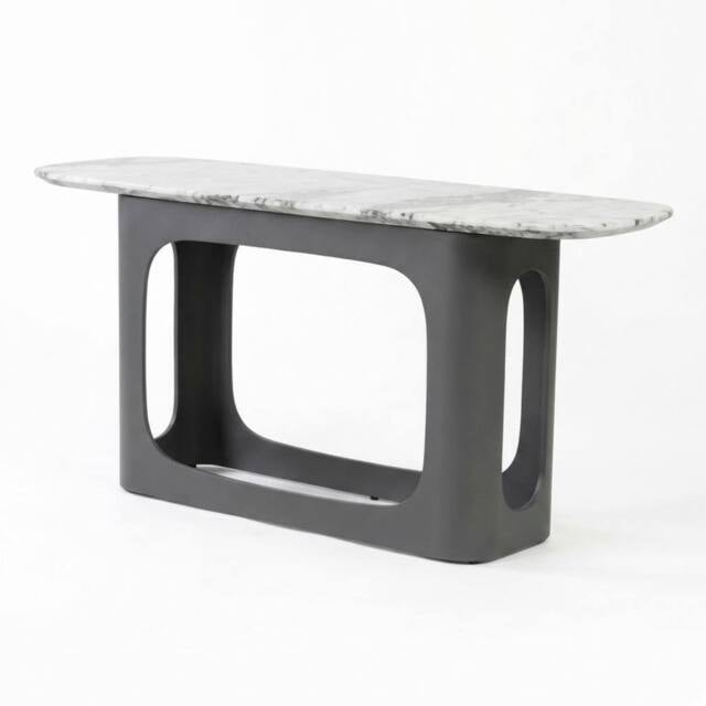 Luna Grey Marble Console Table