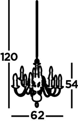 Searchlight 1019-12AB Flemish 12Lt Ceiling Pendant - Antique Brass RRP £907.00