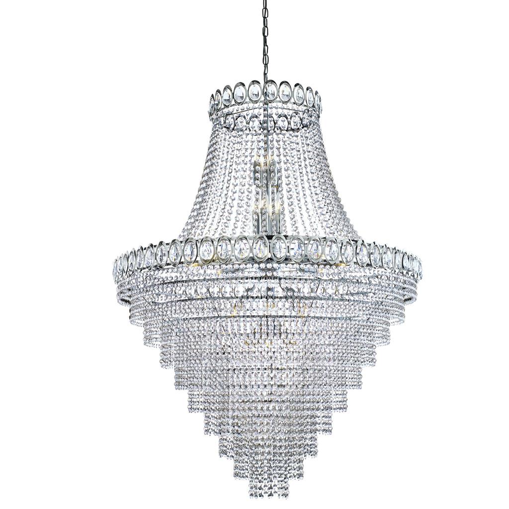 Searchlight 1711-102CC Louis Phillipe 28Lt Tiered Chandelier - Clear Crystal RRP £2799.00