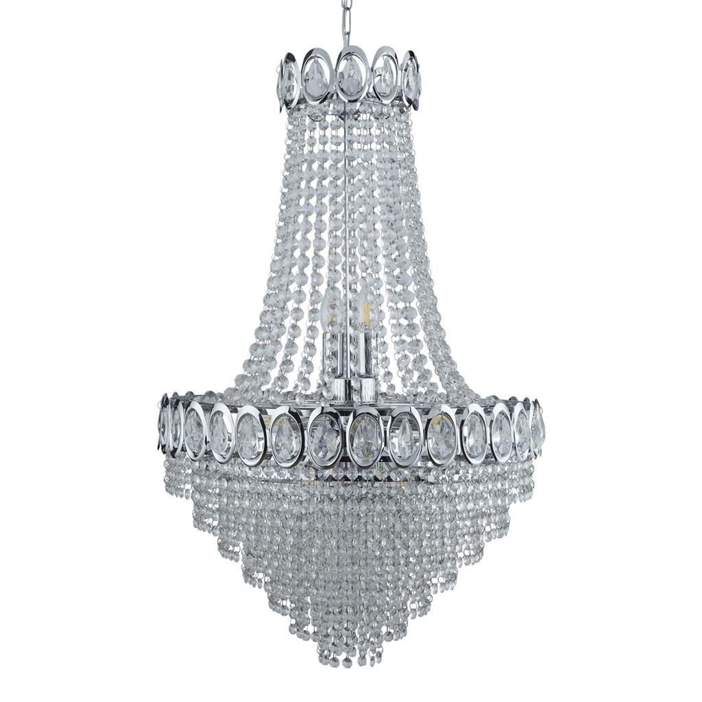 Searchlight 1711-11CC Louis Phillipe 11Lt Chandelier - Clear Crystal RRP £629.00