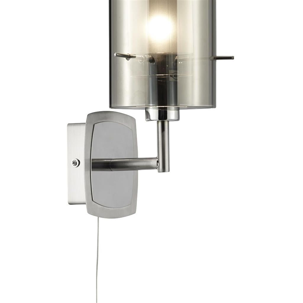 Searchlight 2300 Duo Wall Light - Chrome & Double Glass RRP £79