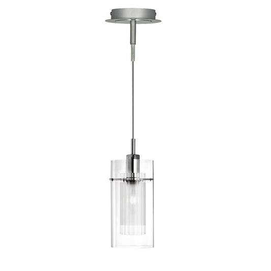 Searchlight 2301 Duo 2 Pendant - Smoked Glass with Frosted Inner RRP £69.99