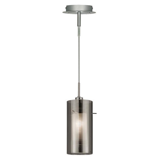 Searchlight 2301SM Duo 2 Pendant - Smoked Glass with Frosted Inner RRP £69.99