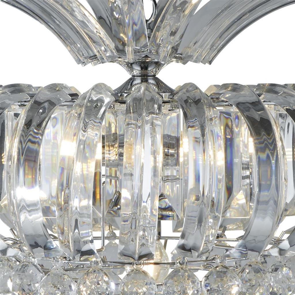 30020CC Sigma 5Lt Ceiling Pendant - Chrome & Acrylic RRP £339.00