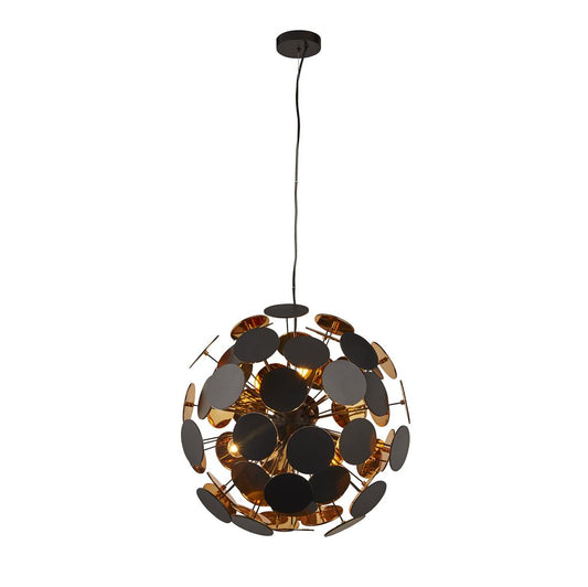 30766BG Discus 6Lt Ceiling Pendant - Black Metal/PC Discs RRP £207.00