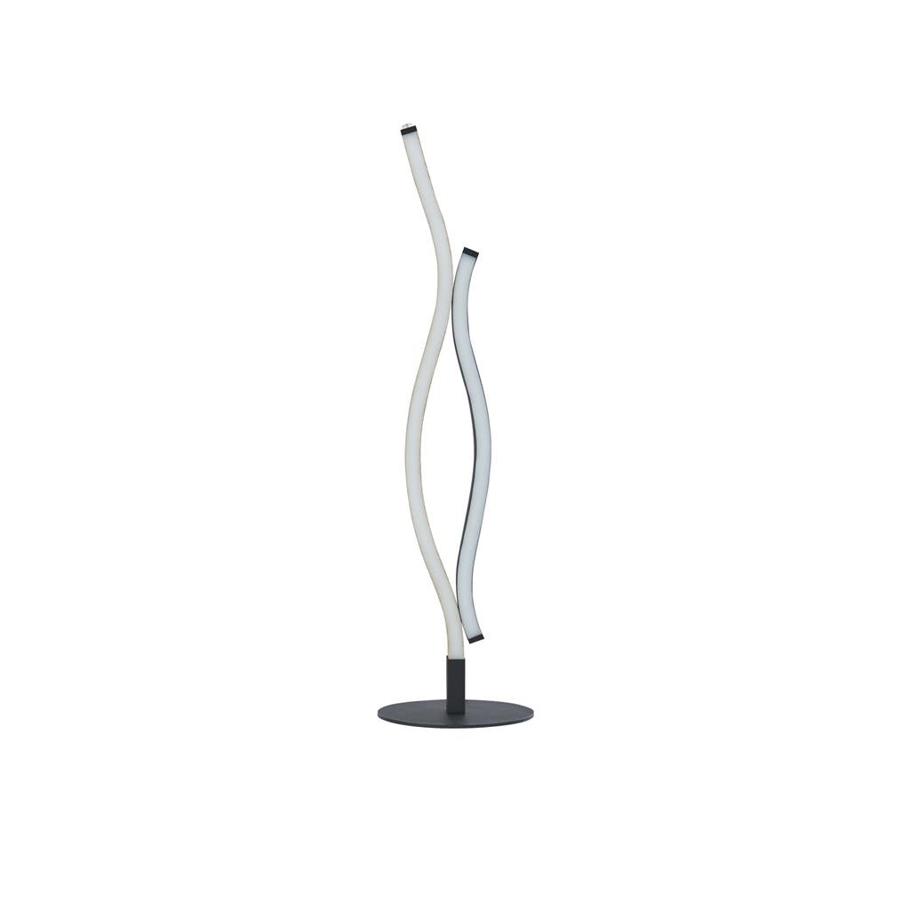 Swirl LED Table Lamp - Black With Wood Effect RRP £149.99