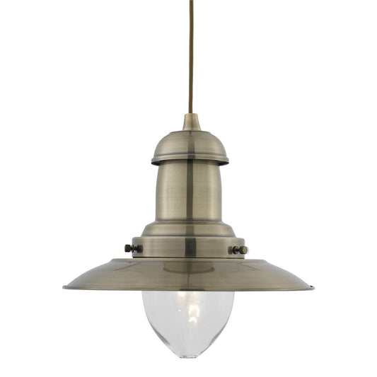 4301AB Fisherman Ceiling Light Antique Brass RRP £89.00