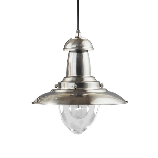 4301SS Fisherman Ceiling Pendant - Satin Silver RRP £89.00